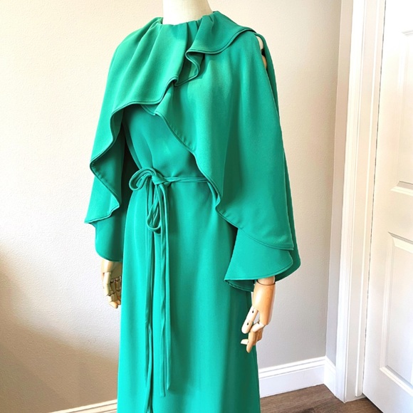 VALENTINO Belted Silk Dress It 38 - Picture 7 of 12